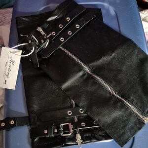 Black Leather Women's Belt